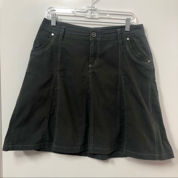 KUHL splash skirt smoke grey size 8 hiking  great pre owned condition mountain - Picture 2 of 11